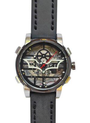 Tubular Luminous BM Dial- Black Strap Watch - For Men