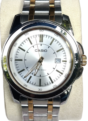 Casio Premium White Dial two tone color Men’s Watch